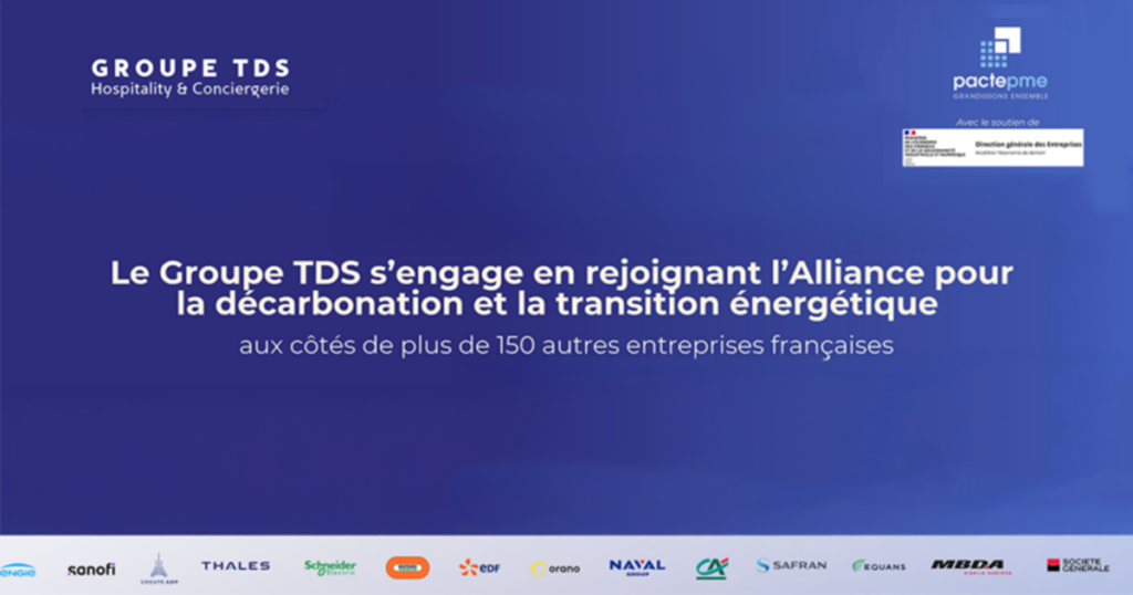 Le Groupe TDS s’engage pour la transition énergétique avec Pacte PME